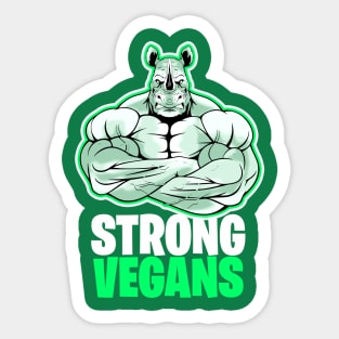 Strong Vegans Sticker